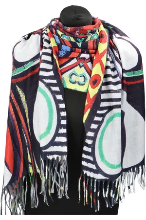 Cashmere Stylová dámská zimní šála Rova, slavné obrazy 8