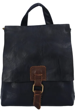 Paolo Bags Městský koženkový batoh Enjoy City, tmavě modrý