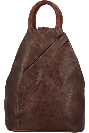 L&H Trendy dámský koženkový batůžek Soleina, kávová