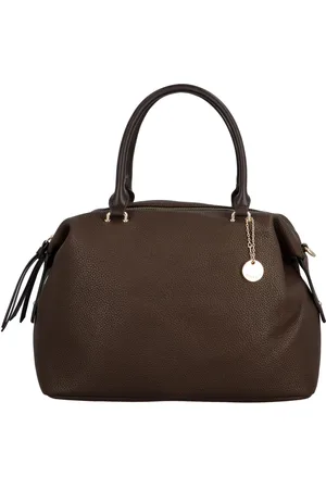 Diana&co Trendy dámská koženková kabelka do ruky Azzurra, tmavě