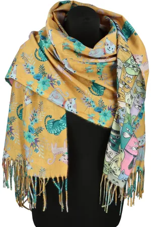 Cashmere Módní dámská šála Catty, žlutá