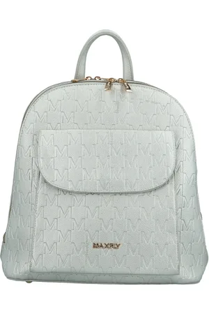 MaxFly Trendy dámský koženkový kabelko-batoh Sodiko, stříbrný