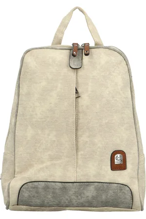 L&H Trendy dámský koženkový batoh Timotheus, krémový