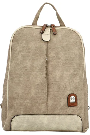 L&H Trendy dámský koženkový batoh Timotheus, béžový