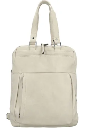 Paolo Bags Stylový dámský koženkový kabelko-batoh Frances, krémový