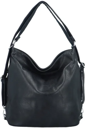 Paolo Bags Trendy dámský koženkový kabelko-batoh Lambros, tmavě modrý