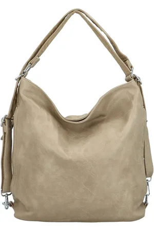 Paolo Bags Trendy dámský koženkový kabelko-batoh Lambros, béžový