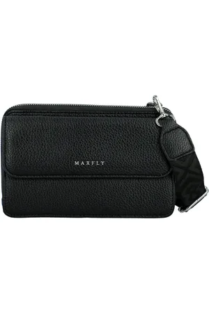 MaxFly Trendy dámská koženková crossbody peněženka Radola, černá