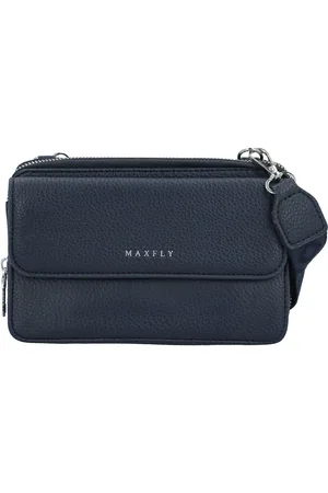 MaxFly Trendy dámská koženková crossbody peněženka Radola, tmavě modrá