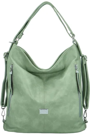 Romina   Co. Bags Trendy dámský koženkový kabelko-batoh Bosco, modrozelený
