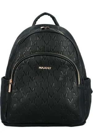 MaxFly Trendy dámský koženkový batoh Skylla, černý