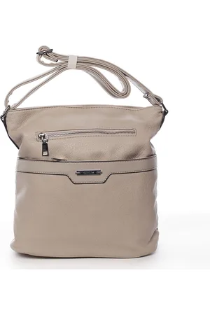Romina   Co. Bags Praktická dámská koženková crossbody Clotaire, zemitá