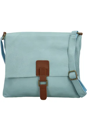 MaxFly Trendy dámská koženková crossbody kabelka Joselyna new, světle modrá