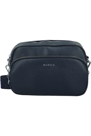 MaxFly Trendy dámská koženková crossbody kabelka Rory, tmavě modrá