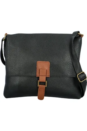 MaxFly Trendy dámská koženková crossbody kabelka Joselyna new, černá