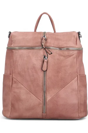 Turbo Trendy dámský koženková batoh Lively, růžový