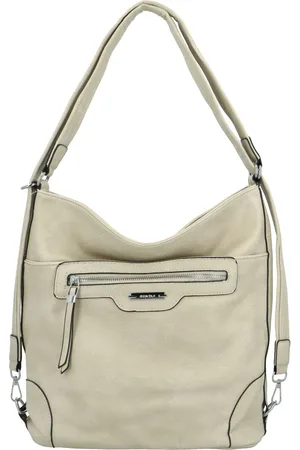 Romina   Co. Bags Trendy dámský koženkový kabelko-batoh Basile, krémový