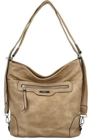 Romina   Co. Bags Trendy dámský koženkový kabelko-batoh Basile, béžový