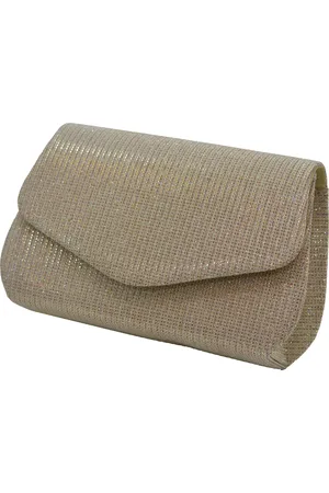 Ostatní Společenská kabelka/Psaníčko s klopou Zlatá, 18 x 7 x 14 (MN00-HL3363-22TX)