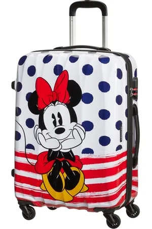 American Tourister AT Kufr dětský Legends Disney Spinner 65/27 Minnie Blue Dots, 47 x 27 x 65 (64479/9071)