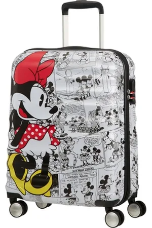 American Tourister AT Dětský kufr Wavebreaker Disney Spinner 55/20 Cabin Minnie Comics White, 40 x 20 x 55 (85667/7484)