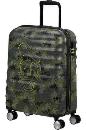 American Tourister AT Dětský kufr Wavebreaker Disney Spinner 55/20 Cabin Donald Duck Camo, 40 x 20 x 55 (85667/A357)