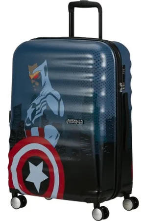 American Tourister AT Dětský kufr Wavebreaker Disney Spinner 67/26 Captain America City, 47 x 26 x 67 (152583/A528)