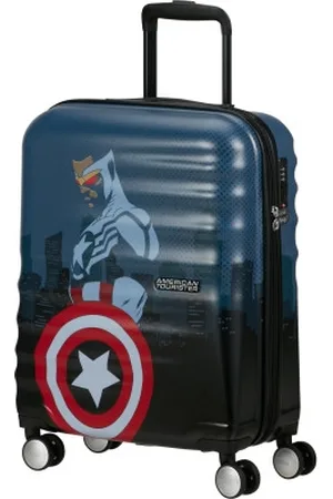 American Tourister AT Dětský kufr Wavebreaker Disney Spinner 55/20 Cabin Captain America City, 40 x 20 x 55 (152580/A528)