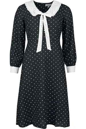 Timeless London Středně dlouhé šaty Rockabilly z Šaty s mašlí na přední straně