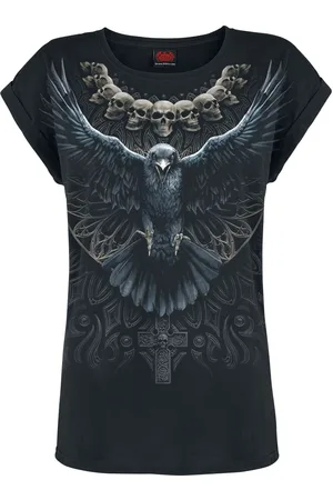 Spiral Tričko Gotika z Raven Skull