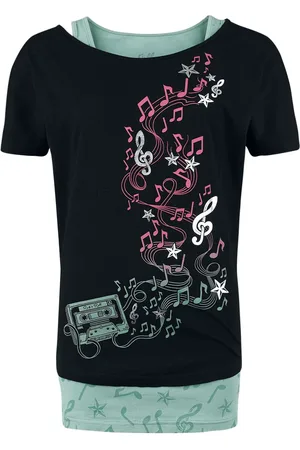 Full Volume Tričko z Three Pieces T-Shirt and Tops with Notes and Stars