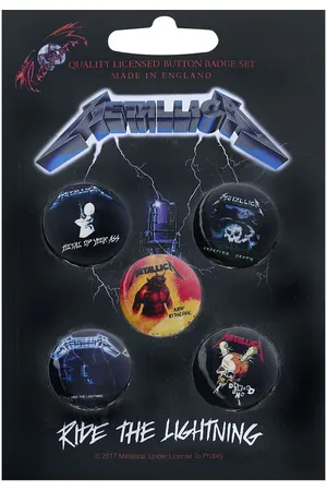 Metallica Odznak z - Ride The Lightning Unisex