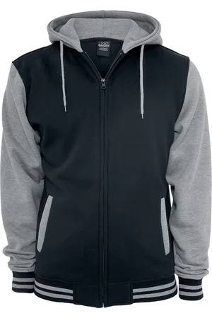 Urban classics Mikina s kapucí na zip z Dvoubarevná mikina na zip