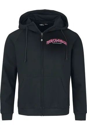 EMP Mikina s kapucí na zip z Bunda s kapucí a vintage logem EMP ve stylu 80-tých let