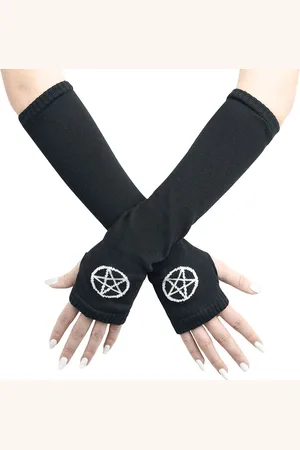 Pamela Mann Návleky na ruce Gotika z - Rukavice Pentagram Ženy