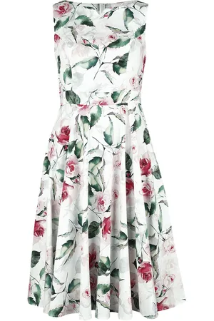 H&R London Středně dlouhé šaty Rockabilly z Summer Floral Swing Dress