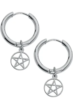 etNox Náušnice Gotika z - Náušnice Pentagram Ženy