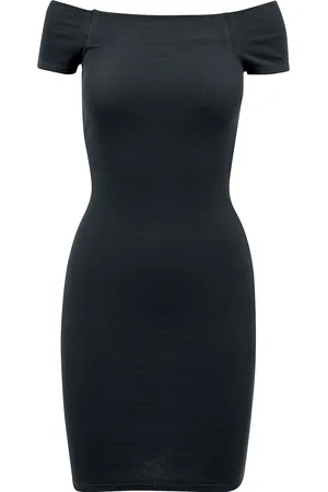 Urban classics Krátké šaty z Ladies Off Shoulder Rib Dress