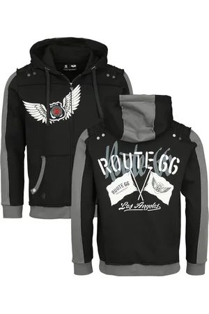 Rock Rebel Mikina s kapucí na zip Rock z Rock Rebel X Route 66