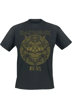 Iron Maiden Tričko z Samurai Eddie Gold Graphic