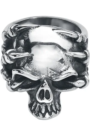 etNox hard and heavy Prsten Gotika z - Claw Skull Muži