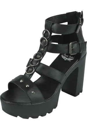 Rock Rebel Vysoké podpatky Rock z High Heels With Rivets And Rings