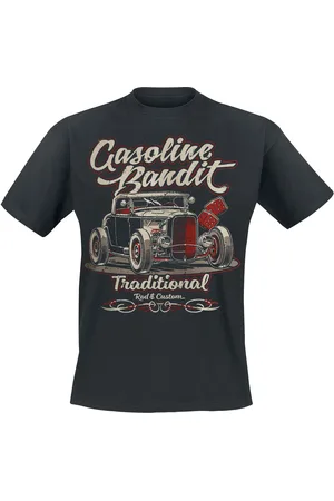 GASOLINE BANDIT Tričko Rockabilly z Traditional