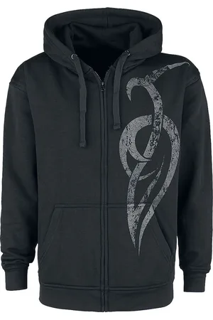 Outer Vision Mikina s kapucí na zip z Stone Flames