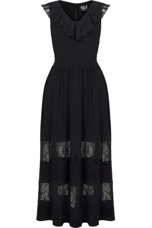 Hell Bunny Dlouhé šaty z Mortem Maxi Dress