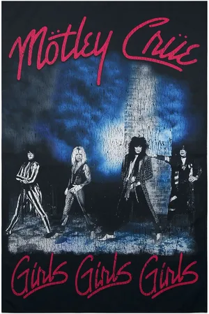 Motley Crue Vlajka z - Girls, girls, girls Unisex