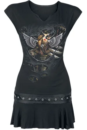 Spiral Krátké šaty Gotika z Steam Punk Ripped
