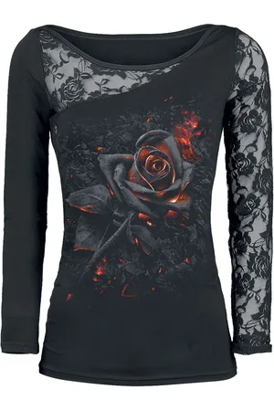 Spiral Tričko s dlouhým rukávem Gotika z Burnt Rose
