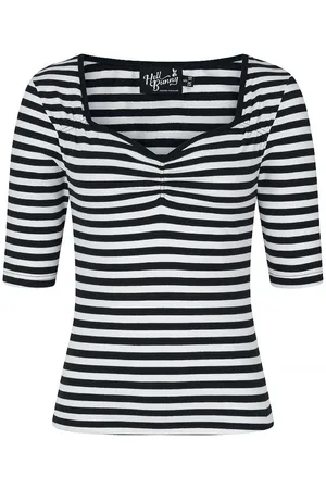 Hell Bunny Tričko s dlouhým rukávem Rockabilly z Top Warlock
