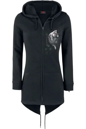 Spiral Mikina s kapucí na zip Gotika z Pocket Kitten